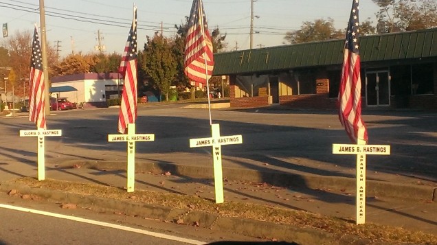 Flags on Buford Highwway